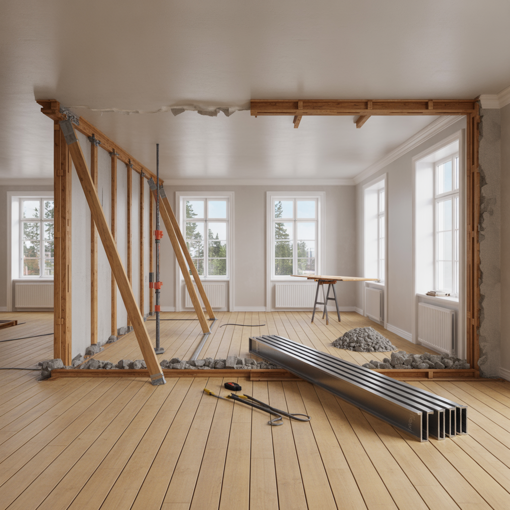 rivning av barvagg i hus regler kostnad och forstarkning