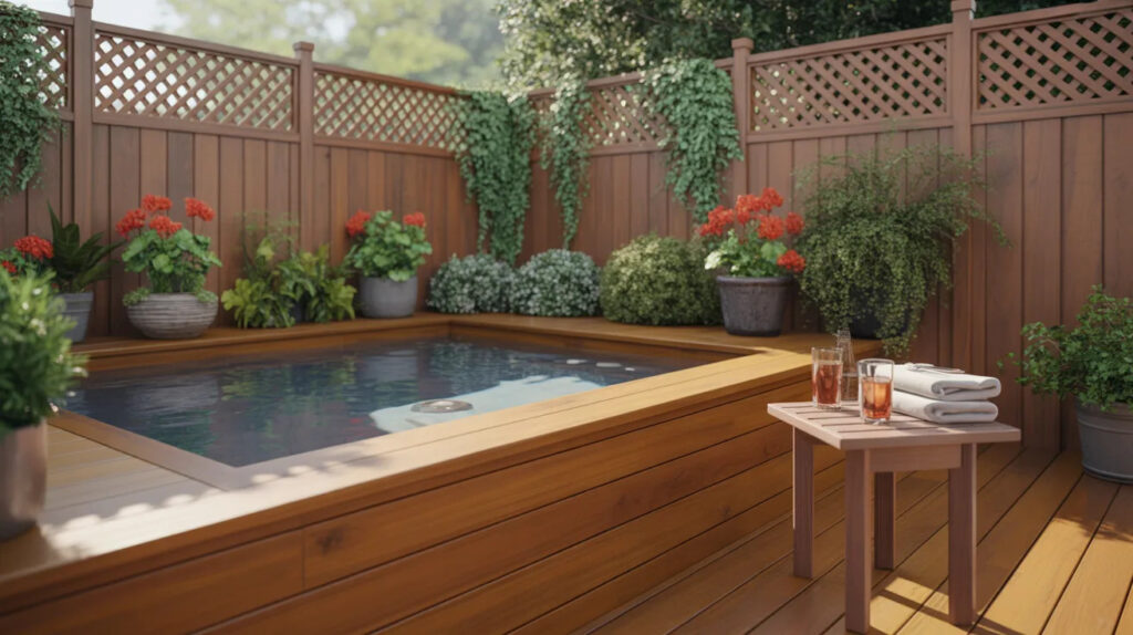 Installera Spabad & Montera Jacuzzi Inbyggd i Altan