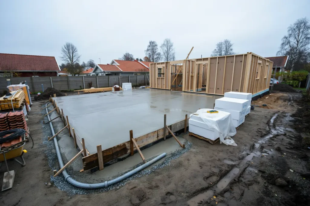 gjuta husgrund till villa r tt val av platta kantbalk isolering och dr nering fr n start