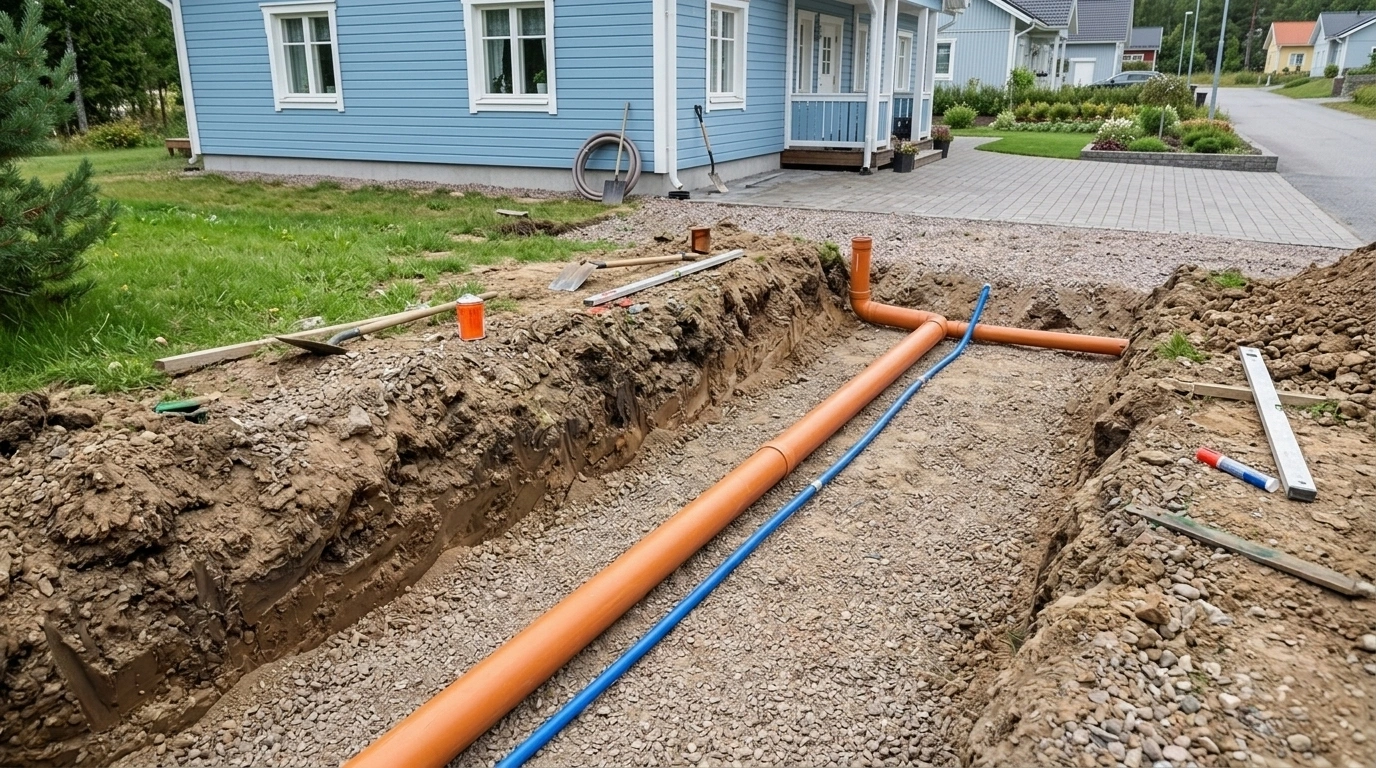 markarbeten dranering gravning i akersberga norra stockholm